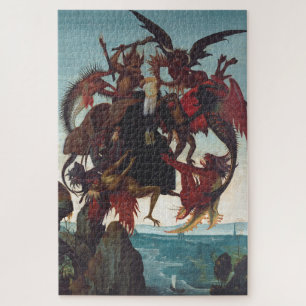 De verzoeking van Sint-Antonius door Michelangelo Legpuzzel