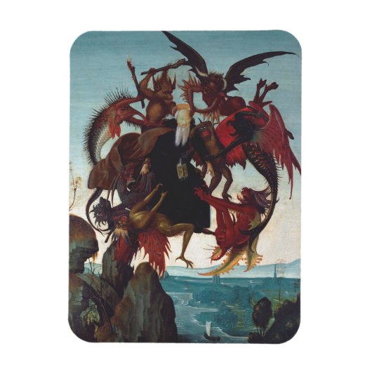 De verzoeking van Sint-Antonius door Michelangelo Magneet (Verticaal)