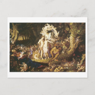 de verzoening van Oberon en Titania,1847 Briefkaart