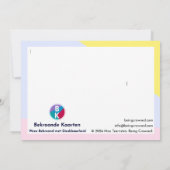 De Verzorgende vergroot Bedankkaart (Achterkant)