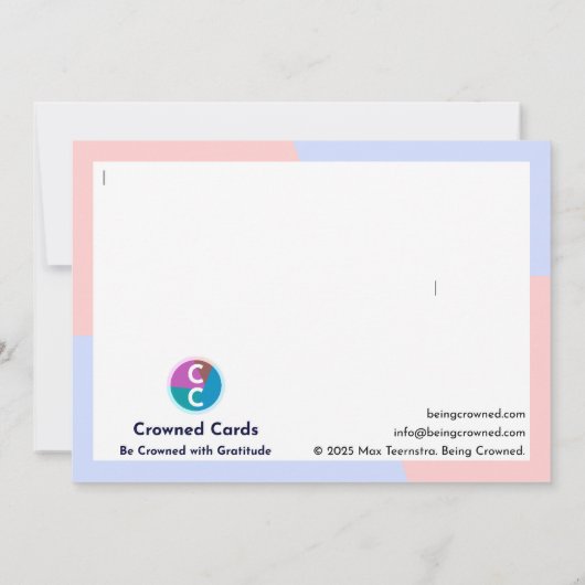 De verzorger bedankkaart (Achterkant)