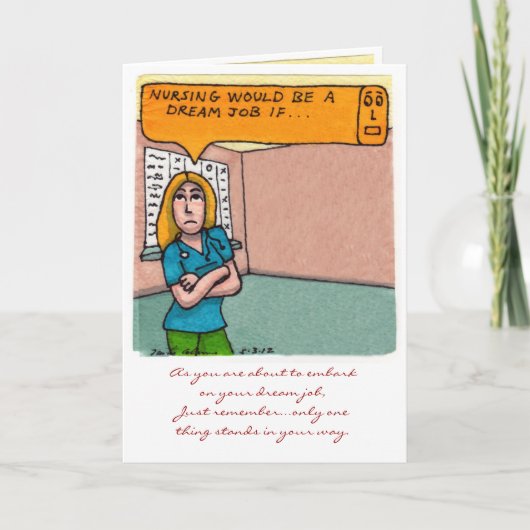 De verzorging zou een Baan van de Droom als… Kaart (Voorkant)