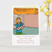 De verzorging zou een Baan van de Droom als… Kaart (Gele Bloem)