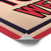 De verzorgingsstaat weerstaan poster (Hoek)