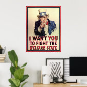 De verzorgingsstaat weerstaan poster (Thuiskantoor)