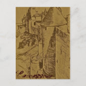 De vesting van Carcassone Briefkaart (Voorkant)