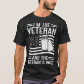 De Veteraan en de vrouw van de Veteraan Proud Amer T-shirt (Voorkant)