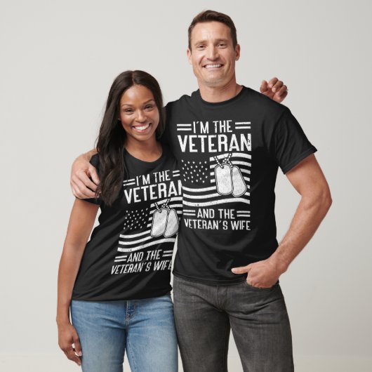 De Veteraan en de vrouw van de Veteraan Proud Amer T-shirt (Unisex)