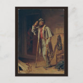 De veteraan, het hout - de burgeroorlog in Afrika  Briefkaart (Voorkant)