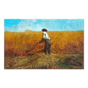 De veteraan in een nieuw veld Winslow Homer Foto Afdruk