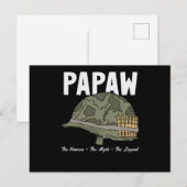 de veteraan the myth the legend - papaw briefkaart (Voorkant / Achterkant)
