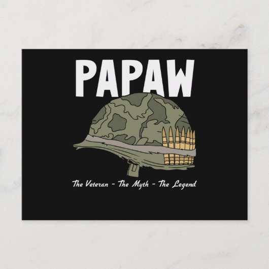 de veteraan the myth the legend - papaw briefkaart (Voorkant)