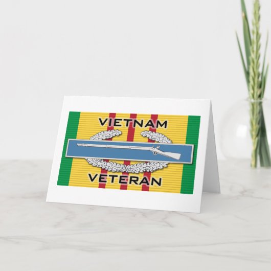 De Veteraan van CIB Vietnam Kaart (Voorkant)