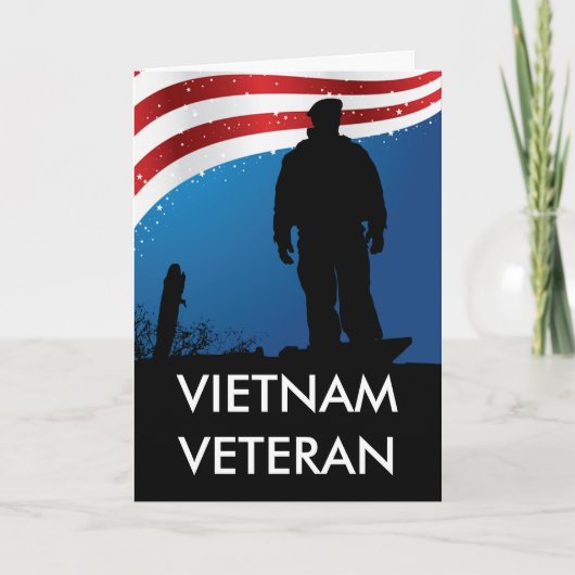 De Veteraan van Vietnam Kaart (Voorkant)