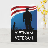 De Veteraan van Vietnam Kaart (Gele Bloem)