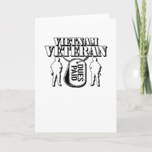 De Veteraan van Vietnam - Rechten Betaald voor Kaart