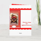 De veteraanauto van de kerstman feestdagen kaart (Achterkant)