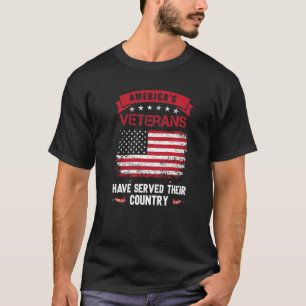 De veteranen van Amerika hebben hun land bediend T-shirt