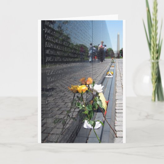 de veteranengedenkteken van Vietnam Kaart (Voorkant)