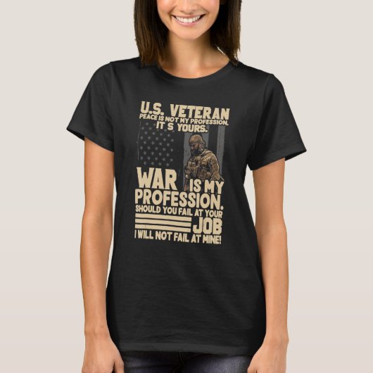 De Veteranenvrede van de V.S. is niet mijn beroep, T-shirt (Voorkant)