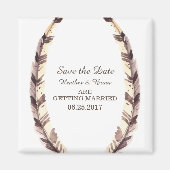 De Veterde Grens sparen de Magnet van de Datum (Voorkant)