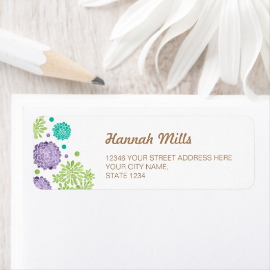 De vetplanten etiket (Insitu)