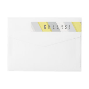 De vette letters 2017 juichen het Adresetiket van