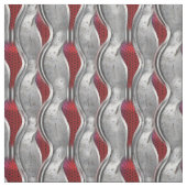 De vette metallische 3D Red Grey textuur Stof (Swatch)