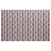 De vette metallische 3D Red Grey textuur Stof (Fat Quarter)