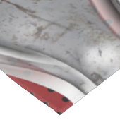 De vette metallische 3D Red Grey textuur Tafelkleed (Gekanteld)