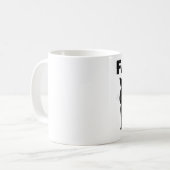De VETTE mok van de Koffie van de KAT Grappige (Voorkant links)