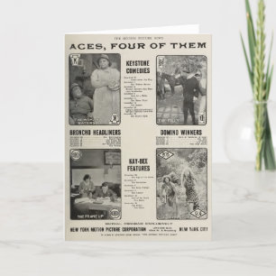 De vettige advertenties van de de filmexposant van kaart