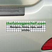 De vetvegaanchef-bumpersticker bumpersticker (Op auto)