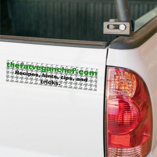 De vetvegaanchef-bumpersticker bumpersticker (Op Truck)