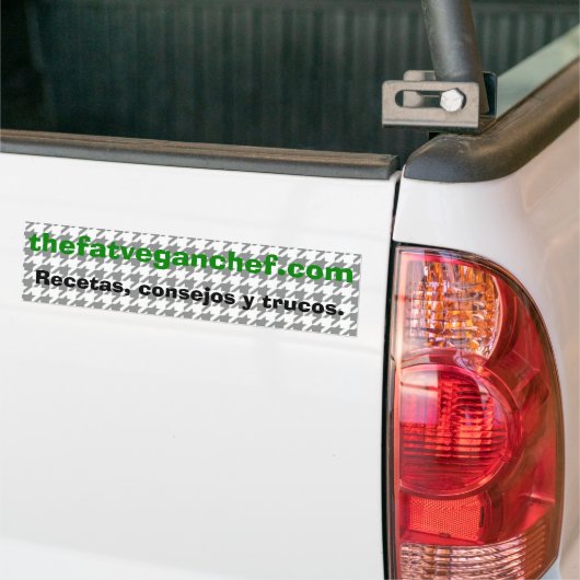 De vetvegaanchef-bumpersticker Spaans Bumpersticker (Op Truck)