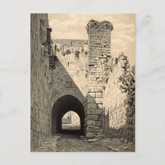 De Via Dolorosa in Jeruzalem Briefkaart (Voorkant)