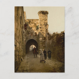 De Via Dolorosa in Jeruzalem Briefkaart