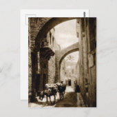 De Via Dolorosa in Jeruzalem Briefkaart (Voorkant / Achterkant)