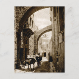 De Via Dolorosa in Jeruzalem Briefkaart