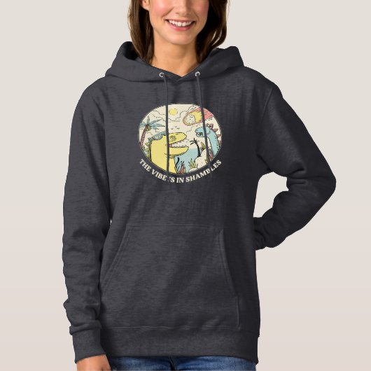 De Vibe is in de vorm van schaaldieren Hoodie (Voorkant)