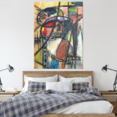 De "Vibes" Canvas Afdruk (Insitu (Slaapkamer))