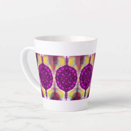 De vibratie van het licht latte mok (Linkerhoek)