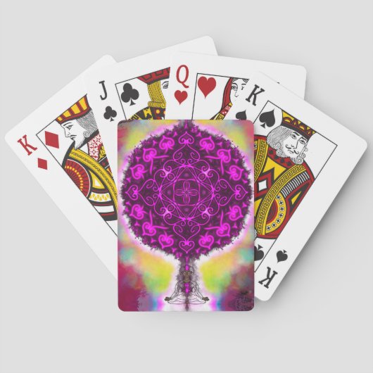 De vibratie van het licht pokerkaarten (Achterkant)
