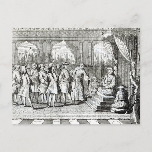 De Viceroy van het Kanton die een publiek geeft Briefkaart (Voorkant)