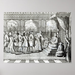 De Viceroy van het Kanton die een publiek geeft Poster