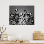 De Victoriaans Clark Sisters Poster (Keuken)