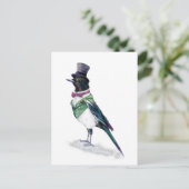 De Victoriaans ekstervogel Briefkaart (Staand voorkant)