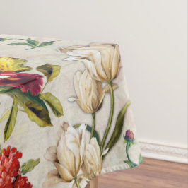 De Victoriaans-Era Floral Waterverf creatie tabel Tafelkleed