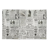 De Victoriaans Funny Ads Newspaper Ads Graphics va Kussensloop (Achterkant-Links)