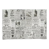 De Victoriaans Funny Ads Newspaper Ads Graphics va Kussensloop (Voorkant-Rechts)